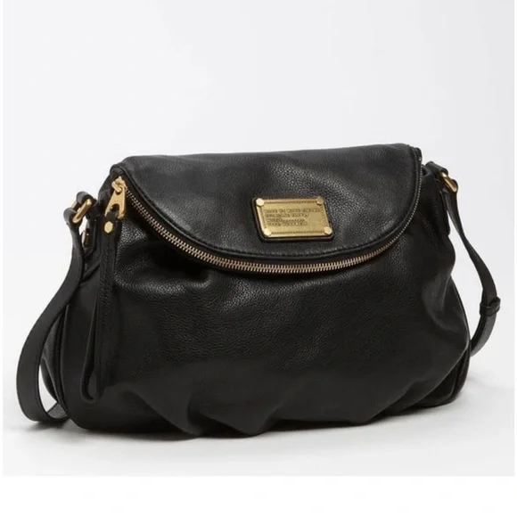 Marc by Marc Jacobs Classic Q Natasha Black Leather Crossbody Bag - Picture 2 of 15